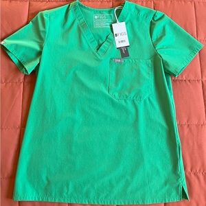 Figs Safety Green Fionlite Catarina One Pocket Scrub Top